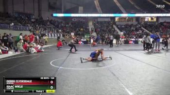 126 lbs Cons. Round 2 - Isaac Wikle, Sabetha vs Derek Clydesdale, Norton