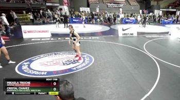 72-76 lbs Round 2 - Mikaela Troche, Newark Wrestling Club vs Cristal Chavez, Bakersfield High School Wrestling