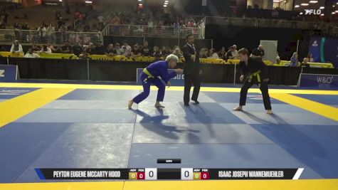 Isaac Joseph Wannemuehler vs Peyton Eugene McCarty Hood 2025 Pan Kids Jiu-Jitsu IBJJF Championship