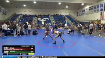 132 lbs 3rd Place Match - Karim Allal, Brawley Union High School Wres vs Calen Reyna, Servite