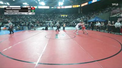 3A 285 lbs 5th Place Match - Mack Jorgensen, Grace vs Rayden Fisher, New Plymouth