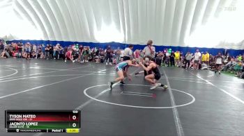 100 lbs Round 5 (8 Team) - Jacinto Lopez, Killer Elite vs Tyson Mateo, Ohio Gold 10k