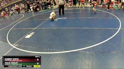 50 lbs Semifinal - Aubrey Smith, Montrose Wrestling Club vs Macie Ensley, Homedale Wrestling Club