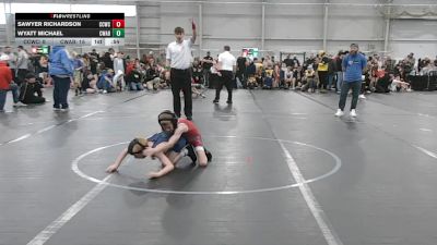 52 lbs Round 5 (6 Team) - Wyatt Michael, Contenders WA Blue vs Sawyer Richardson, Capital City WC