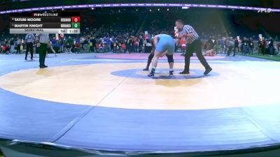 D2-190 lbs Semifinal - Martin Knight, North Branch vs Tatum Moore, Redford Union