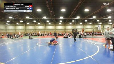 110 lbs Rr Rnd 2 - Kelsie Strong, USAW Maine - GHSE vs Annalise Michael, Maryland Mana Wave - GHSE