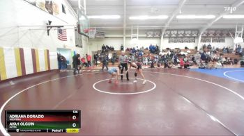 126 lbs Cons. Round 5 - Avah Olguin, Aztec vs Adriana Dorazio, Western