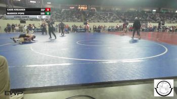 105 lbs Consolation - Cade Kreamer, Sulphur vs Maddox Pope, Sand Springs Jr High