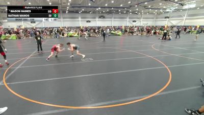 126 lbs Champ. Round 3 - Nathan Manos, Roundtree Wrestling vs Mason Haines, Unattached
