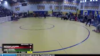 160 lbs Cons. Round 2 - Luke Vickers, D1 Wrestling Academy vs Anthony Lucarini, Strawberry Crest HS