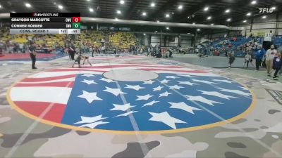80 lbs Cons. Round 3 - Grayson Marcotte, Casper Wrestling Club vs Conner Roeber, Siouxland Wrestling Academy