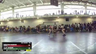 182 lbs Cons. Round 3 - Clay Guenin, Greenfield Wrestling Club vs Weston Maddox, Indiana