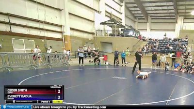 56 lbs Semifinal - Ceder Smith, Utah vs Everett Badua, Hawaii