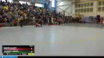 132 lbs Cons. Semi - Dustin Elliott, Delmar Junior-Senior H S vs Anthony Crespo, A.I. Dupont