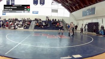 141 lbs Semifinal - Brett Klim, St. Vincent College vs Logan Ventura, Thiel College