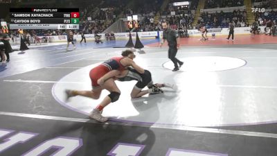 150 lbs Round Of 16 - Samson Xayachack, Tyngsborough/Dracut vs Caydon Boyd, Plymouth South