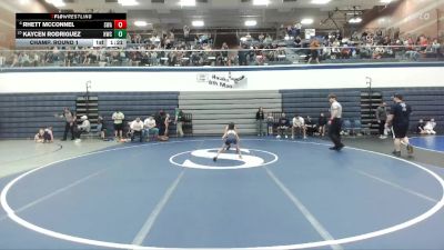 63 lbs Champ. Round 1 - Kaycen Rodriguez, Hawk Wrestling Club vs Rhett McConnel, Sublime Wrestling Academy