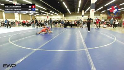 110 lbs Consi Of 8 #2 - Hadassa Valencia, Empire Elite Wrestling vs Constanza Robles, Panhandle RTC