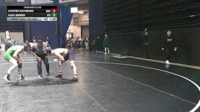 157 lbs Consi Of 16 #1 - Cooper Rathburn, Navy vs Alex Emmer, Utah Valley