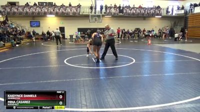 135 lbs Cons. Round 2 - Kaidynce Daniels, Warrenton vs Mina Casarez, Roosevelt