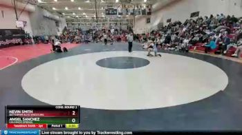 132 Boys Cons. Round 2 - Nevin Smith, Betterman Elite Wrestling vs Angel Sanchez, Colorado Springs