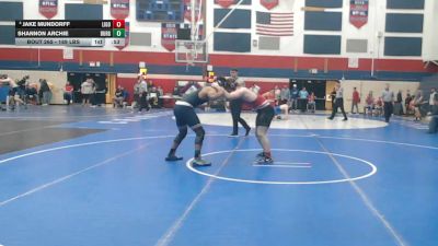 189 lbs Consy 2 - Jake Mundorff, Ligonier Valley vs Shannon Archie, Burgettstown