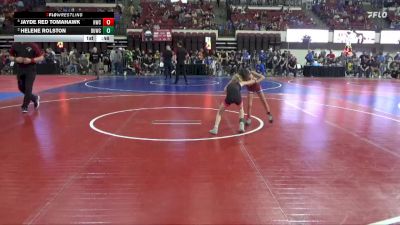 50 lbs Cons. Round 2 - Helene Rolston, Kalispell Wrestling Club vs Jayde Red Tomahawk, Heights Wrestling Club