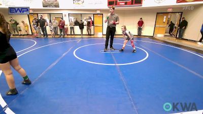 75 lbs Rr Rnd 2 - Piper Weisinger, Wyandotte Youth Wrestling vs Kai'lynn Neighbors, Muskogee Rougher Youth Wrestling