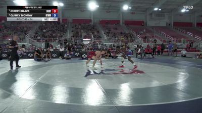 74 lbs Quarters - Joseph Blaze, Boilermaker RTC vs Quincy Monday, NJRTC/ Titan Mercury Wrestling Club (TMWC)