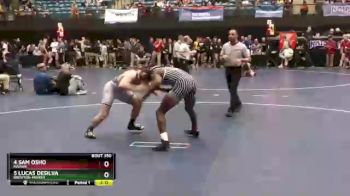 184 lbs Quarterfinal - 5 Lucas DeSilva, Brewton-Parker vs 4 Sam Osho, Marian