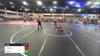 126 lbs Consi Of 8 #2 - Jaxson Young, AATC (All American TC) vs Talon Spry, Inland Elite