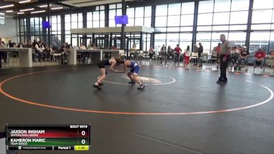 J-2 lbs Cons. Round 1 - Jaxson Ingham, Vinton/Shellsburg vs Kameron Maric, Team Bosco