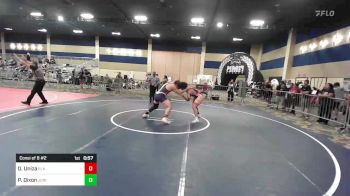 215 lbs Consi Of 8 #2 - Oliver Uniza, Elk Grove Wr Ac vs Preston Dixon, Junipero Serra HS