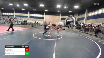 215 lbs Consi Of 8 #2 - Oliver Uniza, Elk Grove Wr Ac vs Preston Dixon, Junipero Serra HS