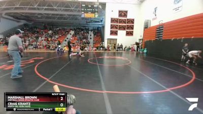 63 lbs Round 2 - Marshall Brown, Greybull Basin Athletic Club vs Craig Krantz, North Big Horn Rams