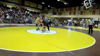 220 lbs Semifinal - Caleb Madrid, Temecula Valley vs Fernando Llanos, San Clemente