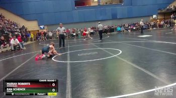 2 - 106 lbs Quarterfinal - Ean Schenck, Union vs Mariah Roberts, Riverheads