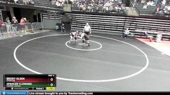 123 lbs Quarterfinal - Spencer Cloward, Corner Canyon vs Brody Olsen, Syracuse