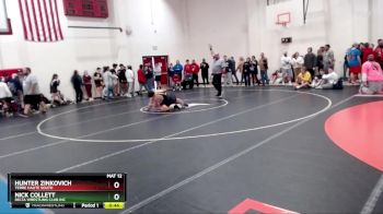 144 lbs Cons. Round 2 - Nick Collett, Delta Wrestling Club Inc vs Hunter Zinkovich, Terre Haute South