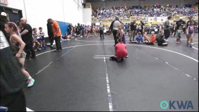 52-55 lbs Rr Rnd 1 - BELLA JULIAN, SEO Wrestling Club vs Tinley Jones, Kingfisher YellowJackets
