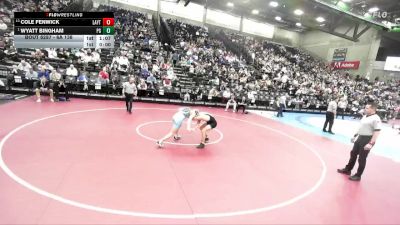 6A 138 lbs Semifinal - Wyatt Bingham, Pleasant Grove vs Cole Fenwick, Layton