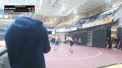 285 lbs Champ. Round 1 - Will Restine, Carl Albert State vs Rio Gomez, Newman