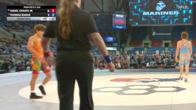 132 lbs Quarters - Angel Cejudo Jr., AZ vs Thomas Banas, IL
