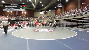 3A 165 lbs Cons. Round 1 - Andy Aragon-Begay, North Sanpete vs Kort Thompson, Manti