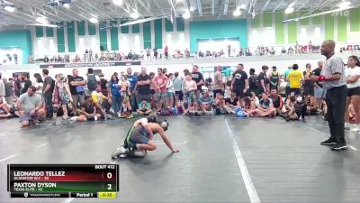 80 lbs Quarterfinal - Leonardo Tellez, Gladiator W.C vs Paxton Dyson, Texas Elite