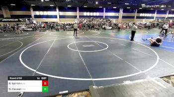 126 lbs Round Of 64 - Brody Narron, BullTrained vs Nathan Cauwel, Chino WC