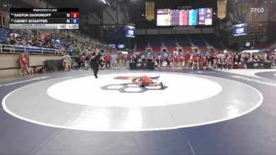 95 lbs Cons. Semis - Easton Dadiomoff, TN vs Cidney Schaffer, PA