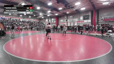 165 lbs Champ. Round 1 - Ivan Camargo, Coachella Valley vs Matias Juniel, La Canada