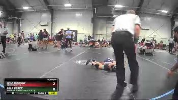 64 lbs Round 4 (6 Team) - Mila Perez, Reverance Wrestling Club vs Aria Bushaw, Team Palmetto