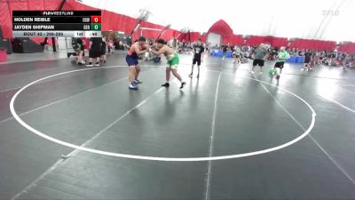 266-286 lbs Round 3 - Jayden Shipman, Geneseo vs Holden Reible, Oswego